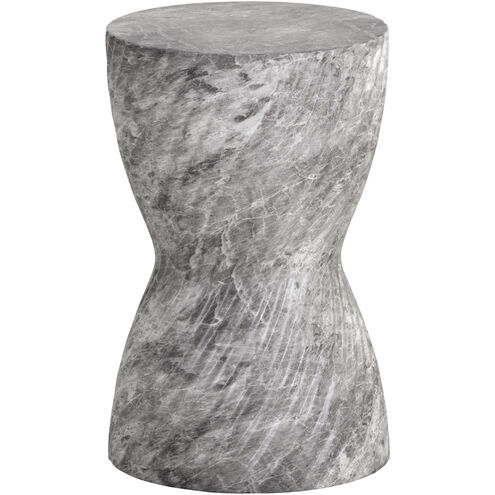 Cara 18.5 X 11.75 inch Marble Look / Grey Outdoor End Table
